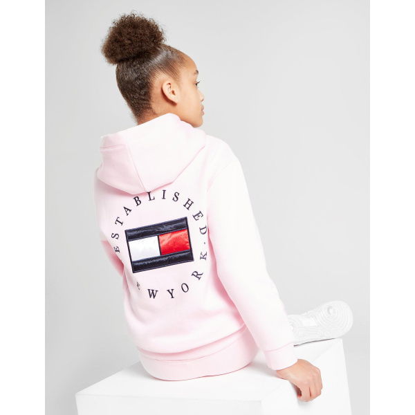 Tommy Hilfiger Girls Heritage Logo Zip Through Hoodie Junior