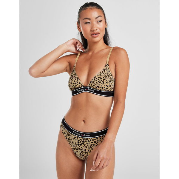 Tommy Jeans Leopard Print Thong