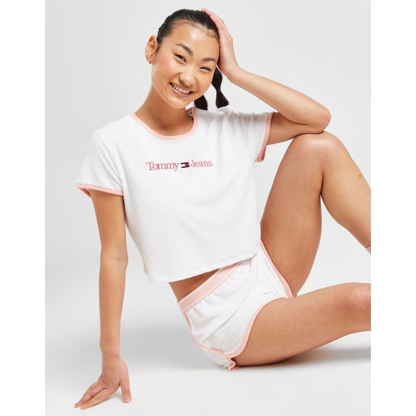 Tommy Jeans Towelling Crop T-Shirt