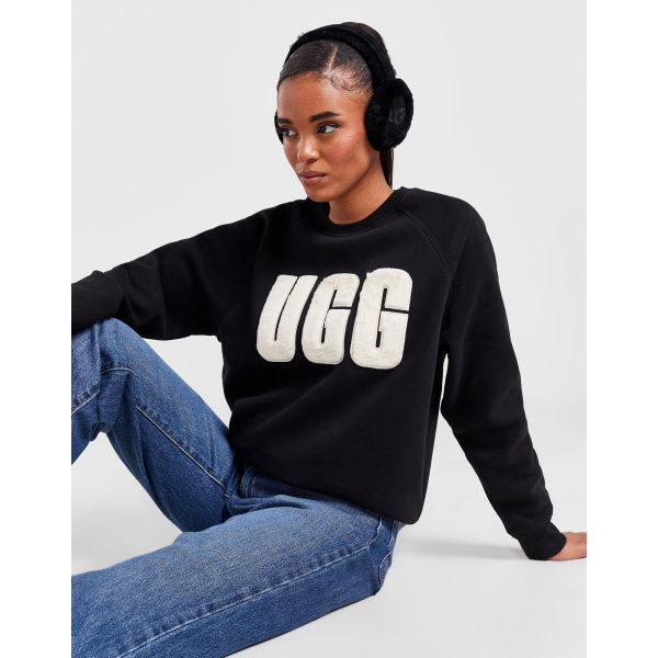 UGG Fuzzy Logo Crew Sweatshirt