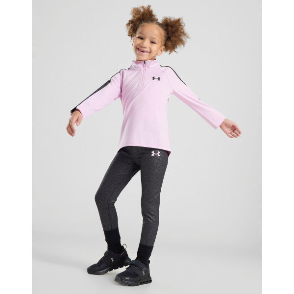 Under Armour Girls' 1/4 Zip Top/Leggings Glitter Set Children