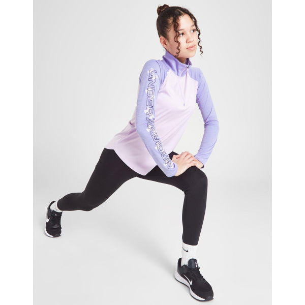 Under Armour Girls Fitness Tech 1/2 Zip Graphic Top Junior.