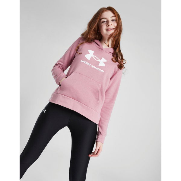 Under Armour Girls Rival Fleece Big Logo Hoodie Junior