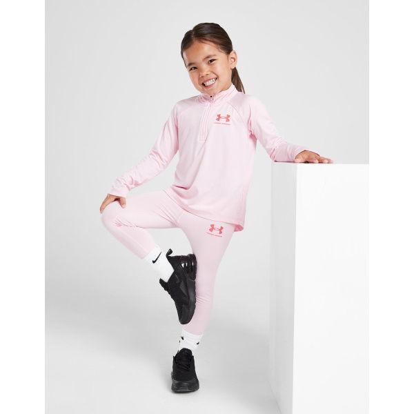 Under Armour Girls Tech Wordmark 1/4 Zip Tracksuit Children.