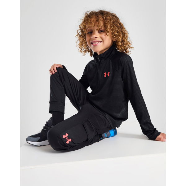 Under Armour Grid 1/4 Zip Tracksuit Children