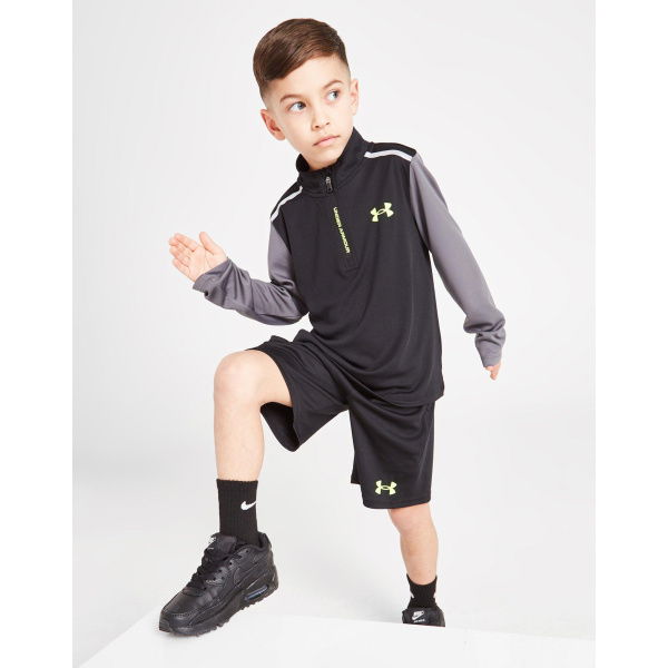 Under Armour Tech Reflective 1/4 Zip Top/Shorts Set Children