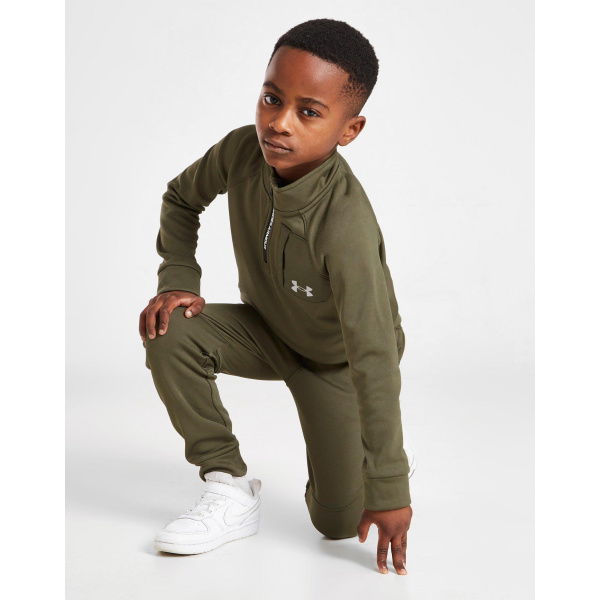 Under Armour UA Armour Fleece Woven 1/4 Zip Tracksuit For Children.