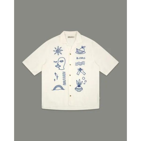 Barney Cools Resort Shirt White Greco