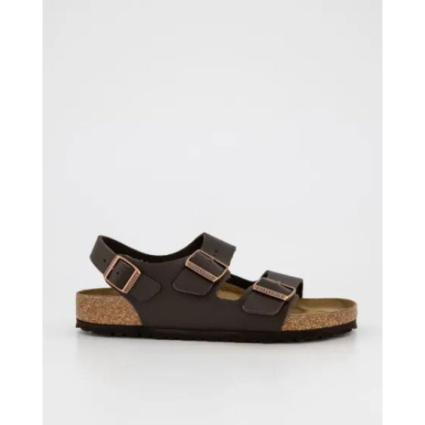 Birkenstock Milano Smooth Leather - Regular Dark Brown