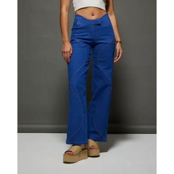 By.dyln Ramona Pants Dark Blue