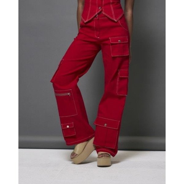 By.dyln Tyler Pants Red