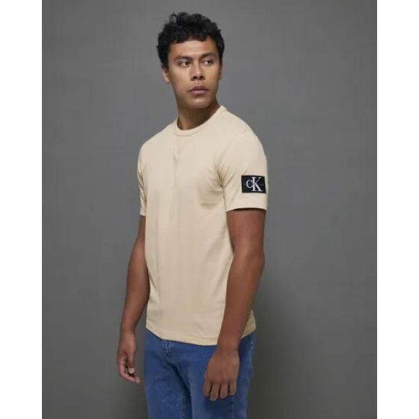 Calvin Klein Badge Regular Tee Warm Sand