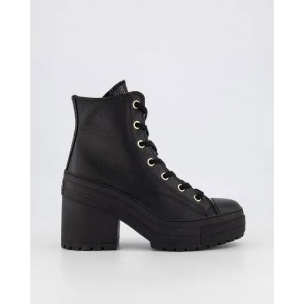 Converse Chuck 70 De Luxe Leather Heel High Top Black