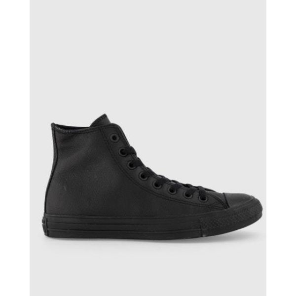 Converse Chuck Taylor All Star Leather Hi Black Mono