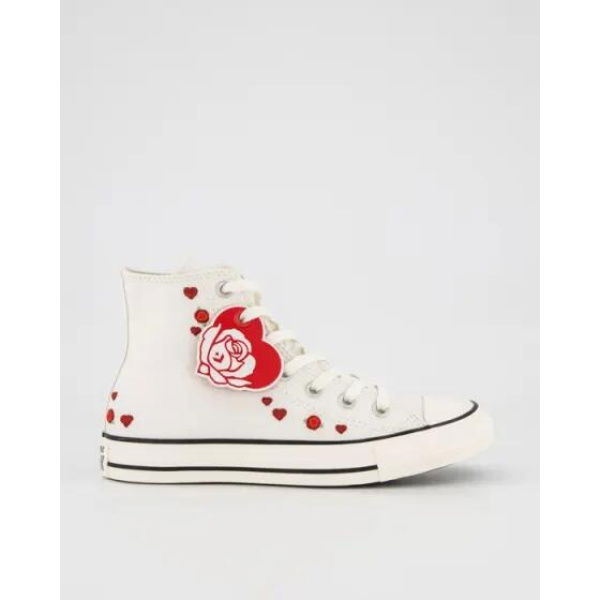 Converse Chuck Taylor All Star Roses High Vintage White