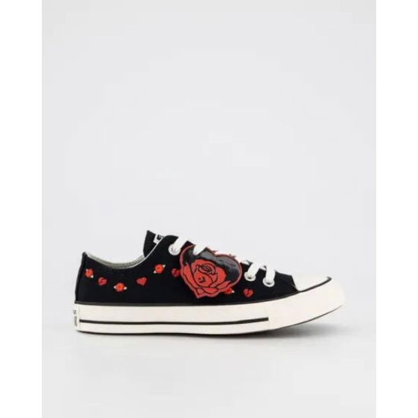 Converse Chuck Taylor All Star Roses Low Black