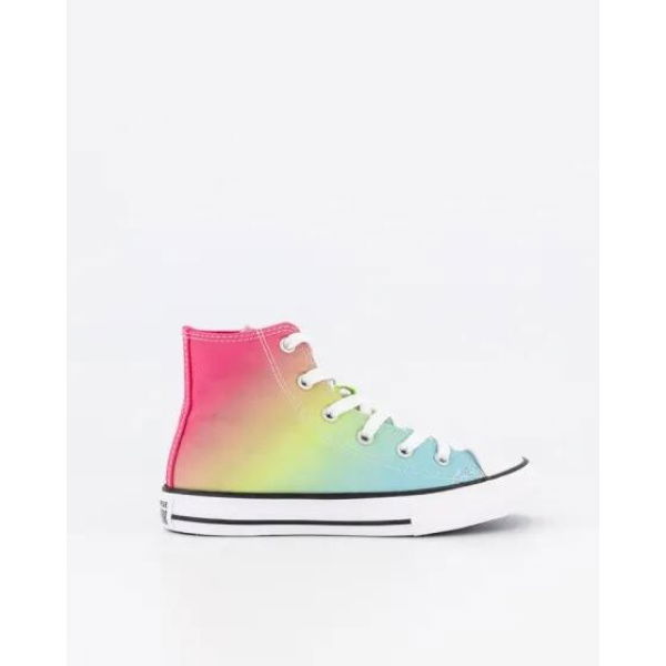 Converse Kids Chuck Taylor All Star Bright Ombre High Top Triple Cyan