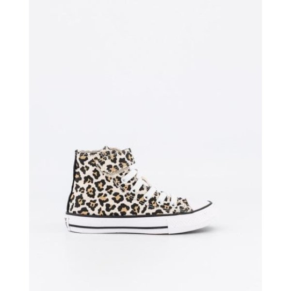 Converse Kids Ct All Star Easy On 1v Leopard Love High Top Driftwood