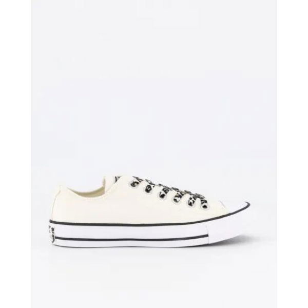 Converse Womens Chuck Taylor All Star Leopard Love Low Top Egret