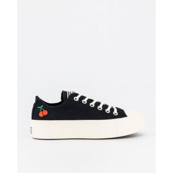 Converse Womens Chuck Taylor All Star Lift Cherries Low Top Black