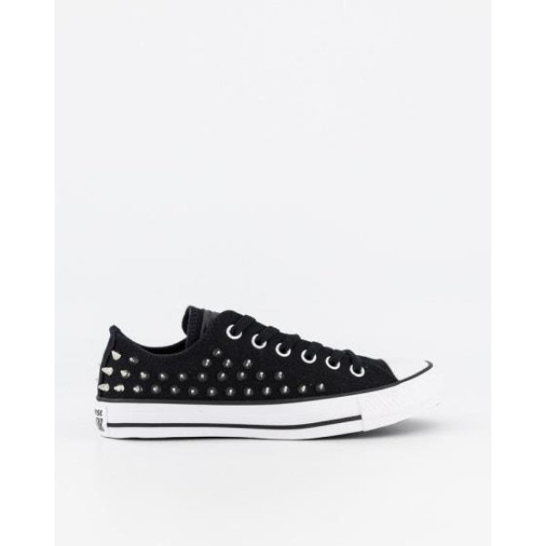 Converse Womens Chuck Taylor All Star Studded Low Top Black
