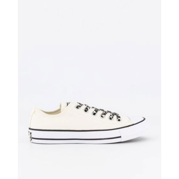 Converse Womens Ct All Star Leopard Love Low Top Egret