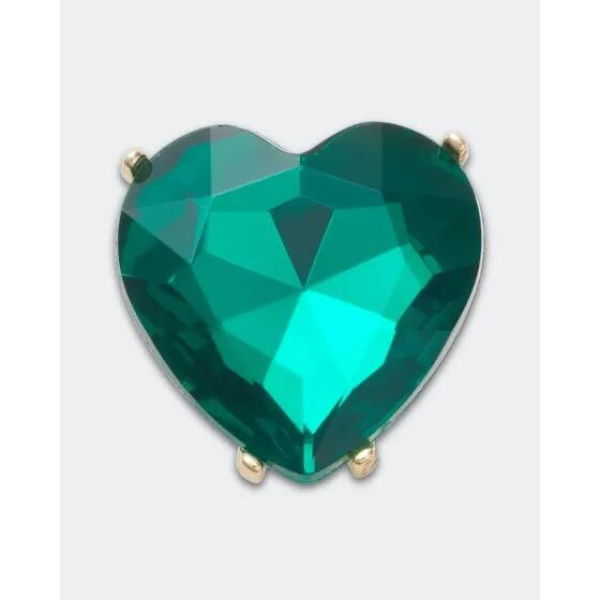 Crocs Accessories Emerald Heart Gem Jibbitz Multi