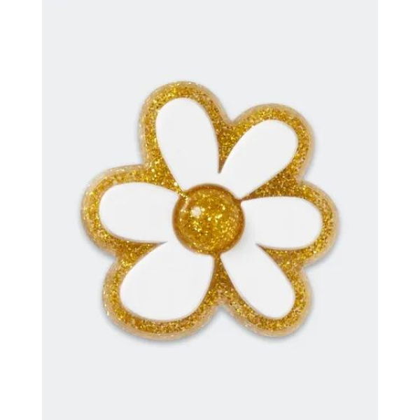 Crocs Accessories Gold White Flower Jibbitz Multi