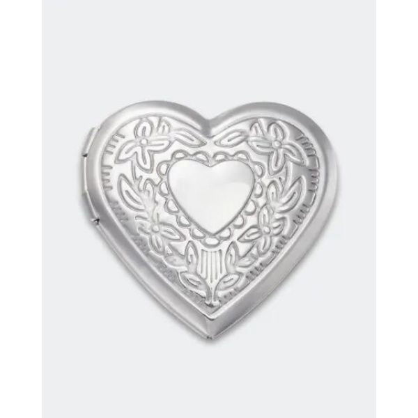 Crocs Accessories Silver Heart Locket Jibbitz Multi