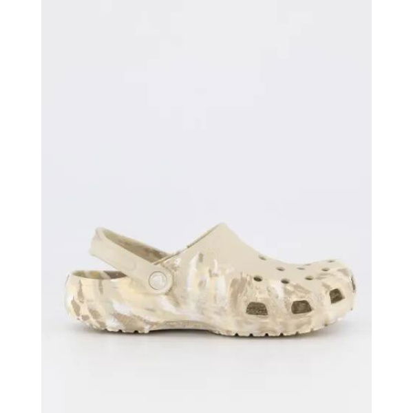 Crocs Classic Marbled Clog Bone