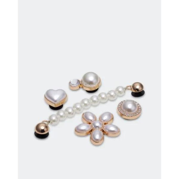 Crocs Dainty Pearl Jewelry 5 Pack Jibbitz Multi