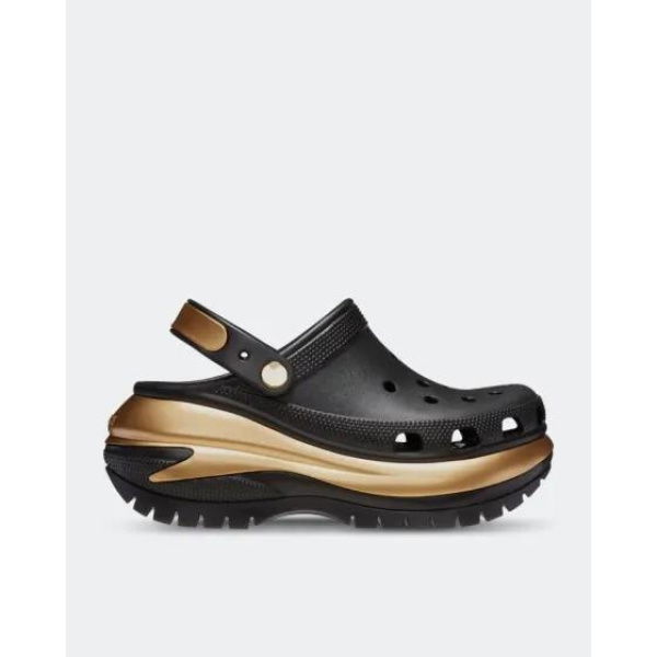 Crocs Mega Crush Metallic Clog Black