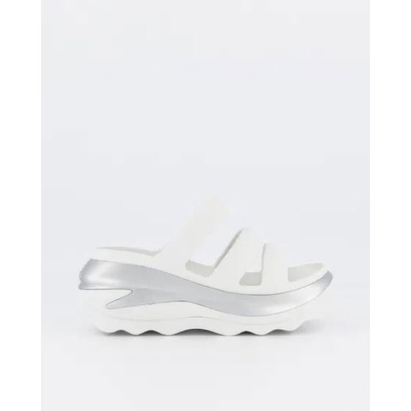 Crocs Mega Crush Metallic Clog White