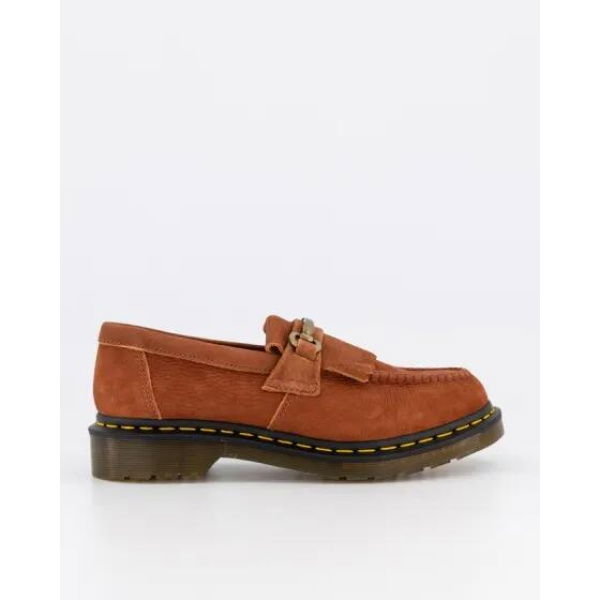 Dr Martens Adrian Snaffle Loafer Rust Orange Tumbled Nubuck