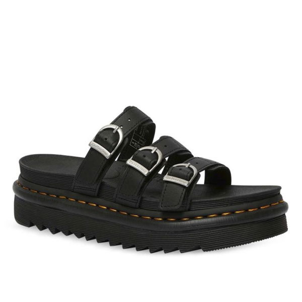 Dr Martens Blaire Slide Sandal Black Hydro