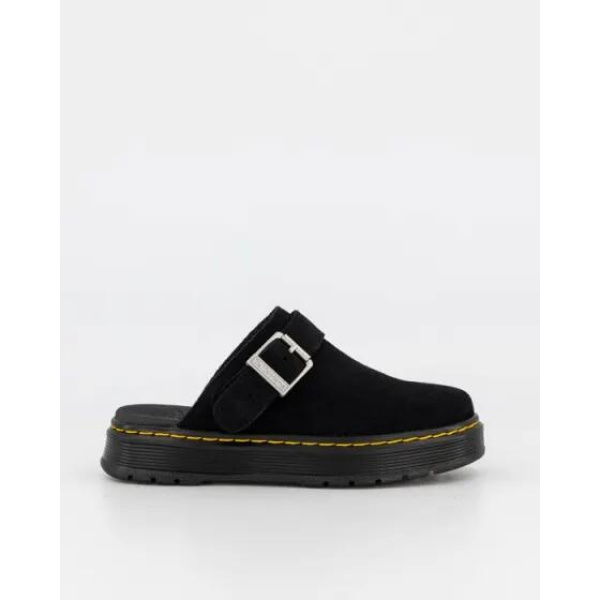 Dr Martens Brookline Suede Mule Black Bronx Suede