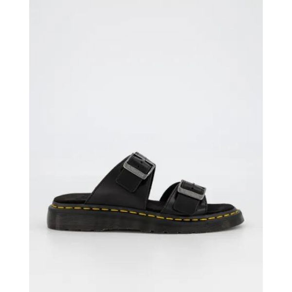 Dr Martens Josef Analine Slide Black Analine