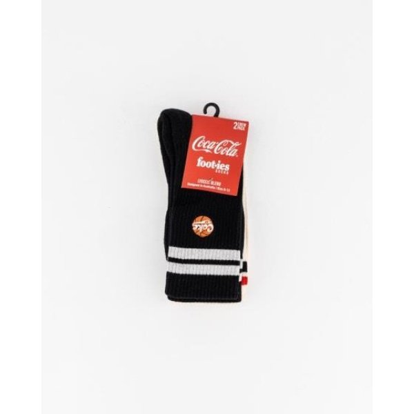 Foot-ies Coke 2-pack Black