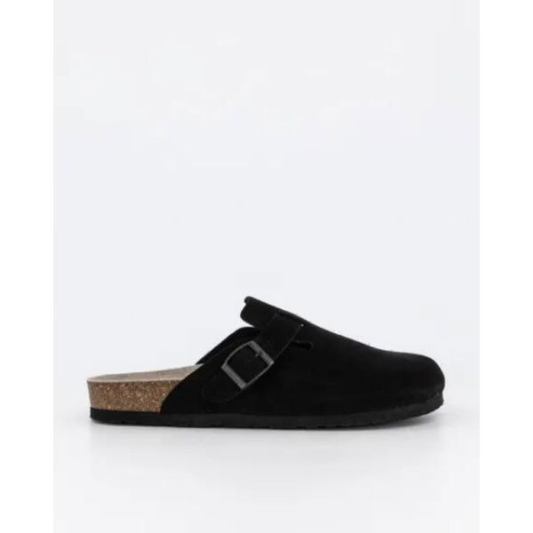 Genuins Riva Clog Black Suede