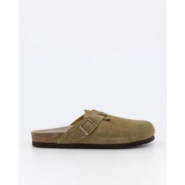 Genuins Riva Clog Khaki Suede