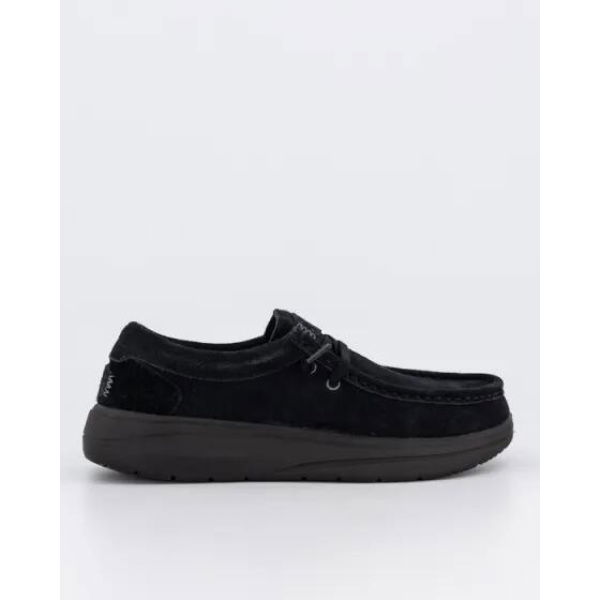 Hey Dude Wally Suede Black