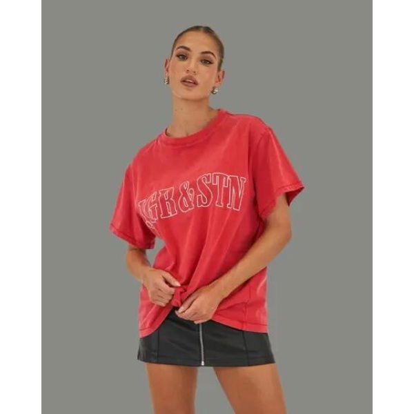 Jgr & Stn Arizona Oversized Tee Red