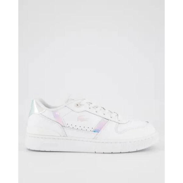 Lacoste Womens T-clip Set Leather Sneakers Wht