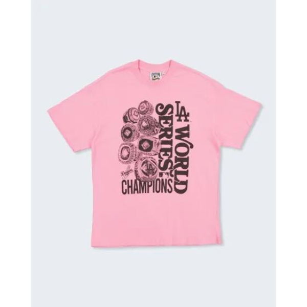 Majestic La Dodgers 7 Rings Champs Tee Sachet Pink