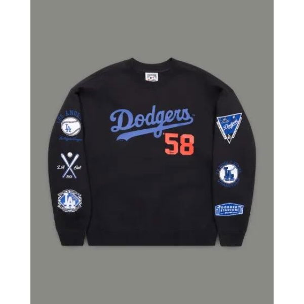 Majestic La Dodgers Sweatshirt Black