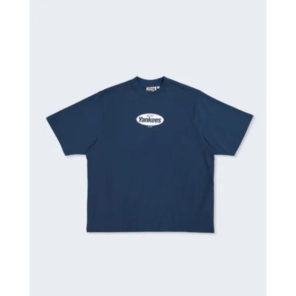 Majestic Ny Yankee Tee French Navy