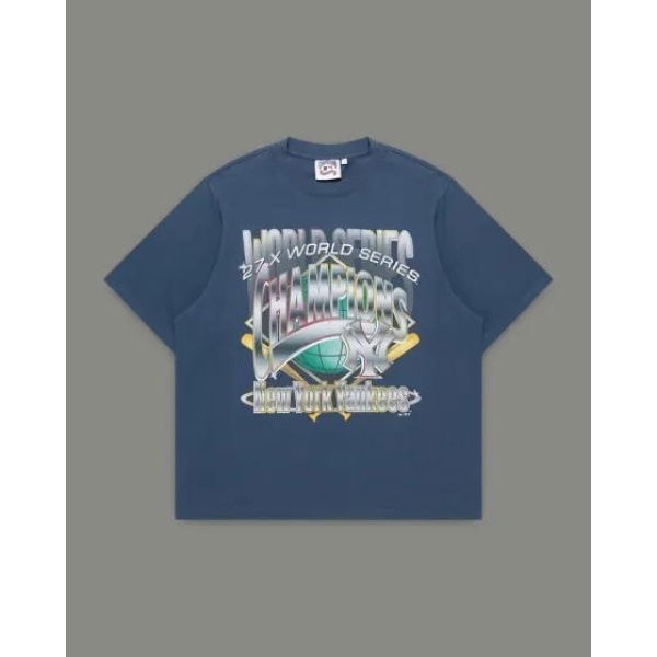 Majestic Ny Yankees Got Rings Boxy Tee French Navy