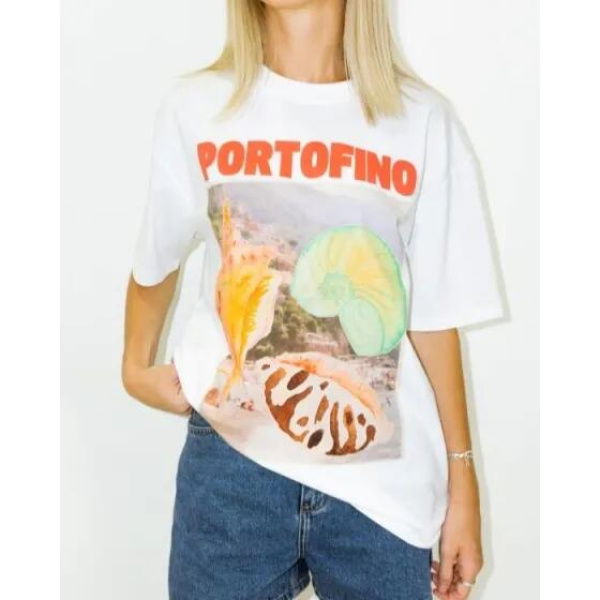 Maku The Label Portofino Oversized Tee White