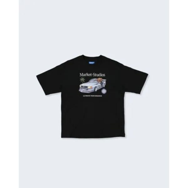 Market Des Bear T-shirt Black