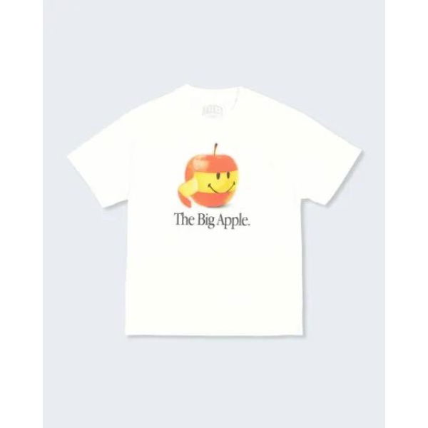 Market Smiley Big Apple Tee White